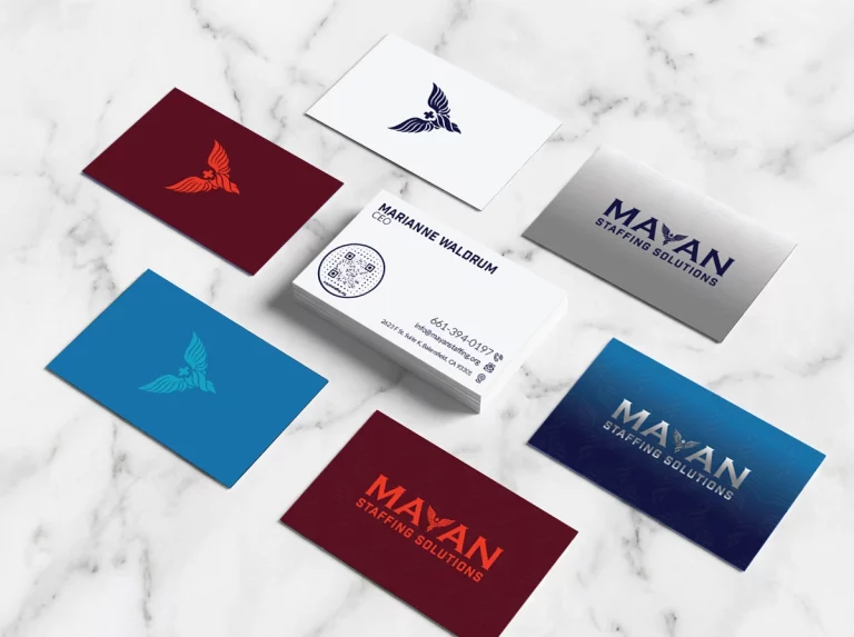 business cards scattered mayan