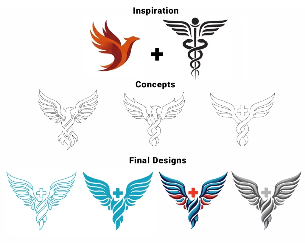 logo design progression layout 02